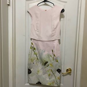 TED BAKER LONDON floral midi dress